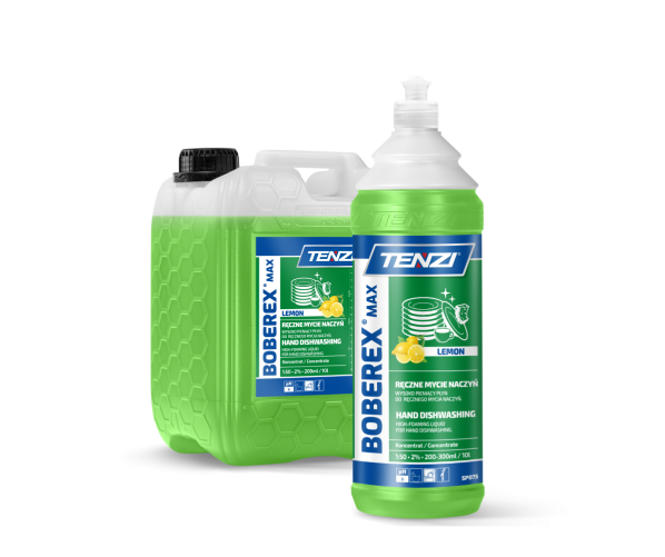 Концентрований засіб для ручного миття посуду, аромат свіжого лимона Boberex®Max Lemon 1L