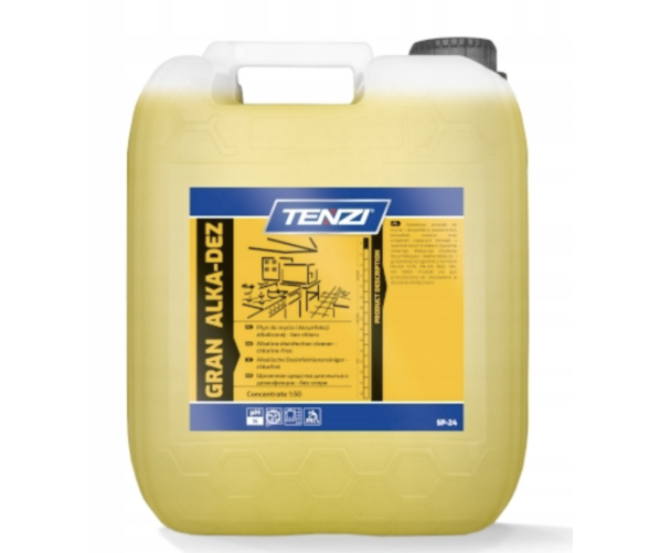 Лужний засіб для очищення та дезінфекції Без хлору Gran Alka Dez 5L