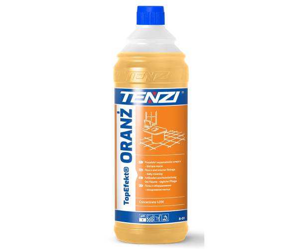 Засіб для повсякденного очищення підлог і внутрішніх поверхонь TOPEFEKT ORANZ 1L